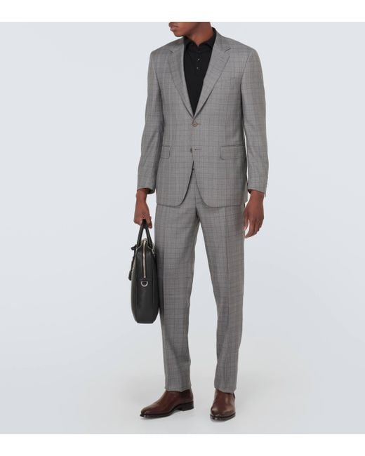 Canali Gray Wool Suit for men