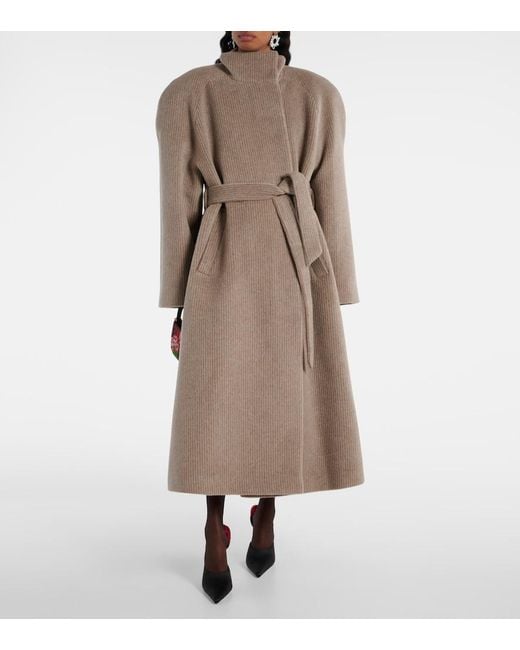 Magda Butrym Natural Wool Coat