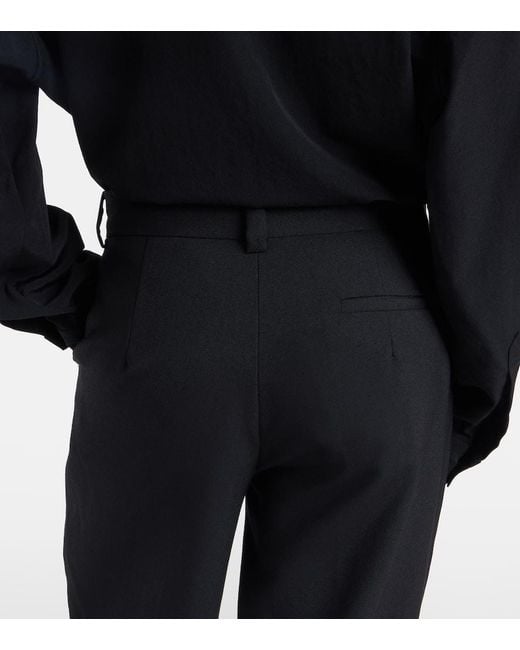 Calvin Klein Blue Simone Wool Wide-Leg Pants