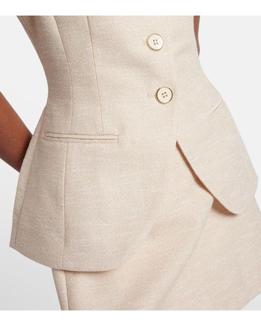 Rebecca Vallance Natural Winnie Tweed Vest