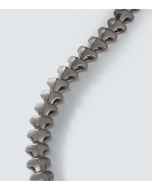 David Yurman Metallic Armory Sterling And Titanium Bracelet for men