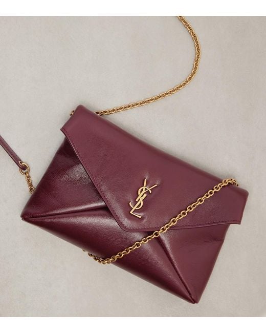 Borsa A Tracolla Cassandre Mini di Saint Laurent in Red