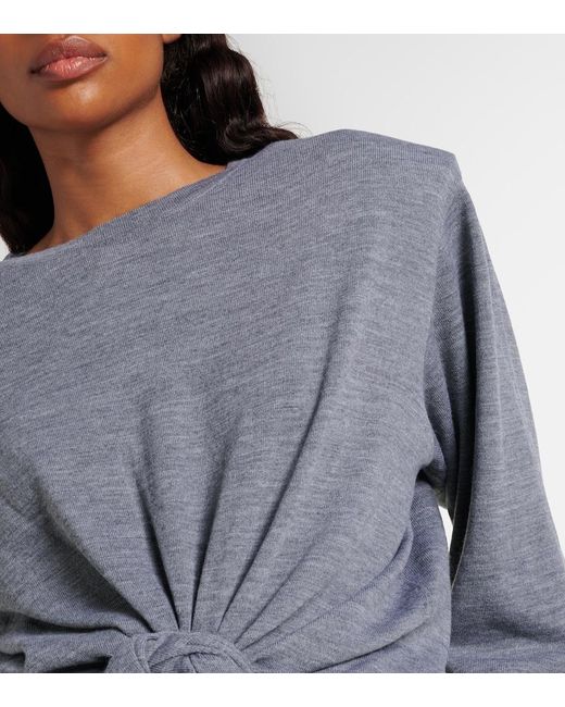 Magda Butrym Gray Wool Sweater