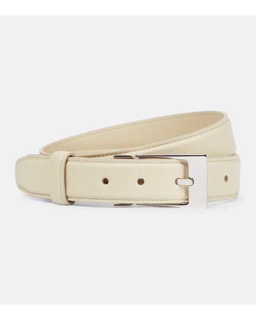 The Row Natural Jewel Leather Belt