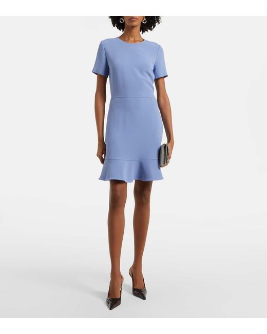 Stella McCartney Blue Iconic Ruffled Minidress