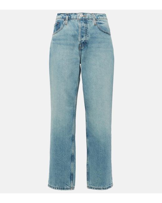 Jeans regular The Slouchy Straight di FRAME in Blue