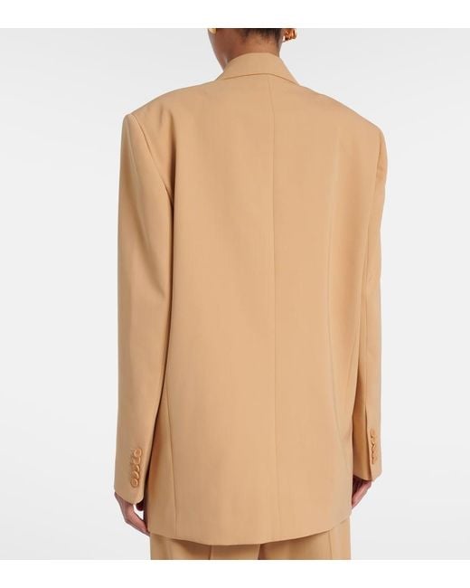 Wardrobe NYC Natural Oversized Wool Blazer