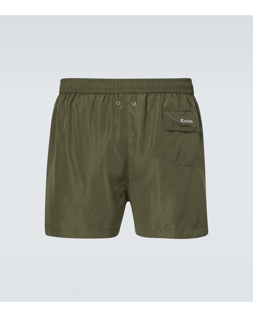 Banador Con Logo Kiton de hombre de color Green