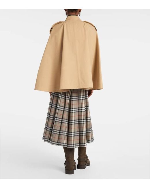 Burberry Natural Cape Aus Baumwolle