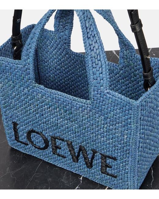 Cabas Paula's Ibiza Font Small Loewe en coloris Blue