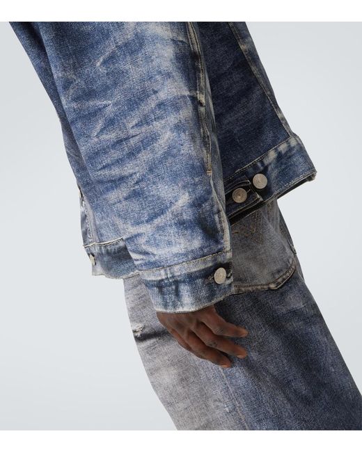 Junya Watanabe Blue X Levi's Printed Denim Jacket for men