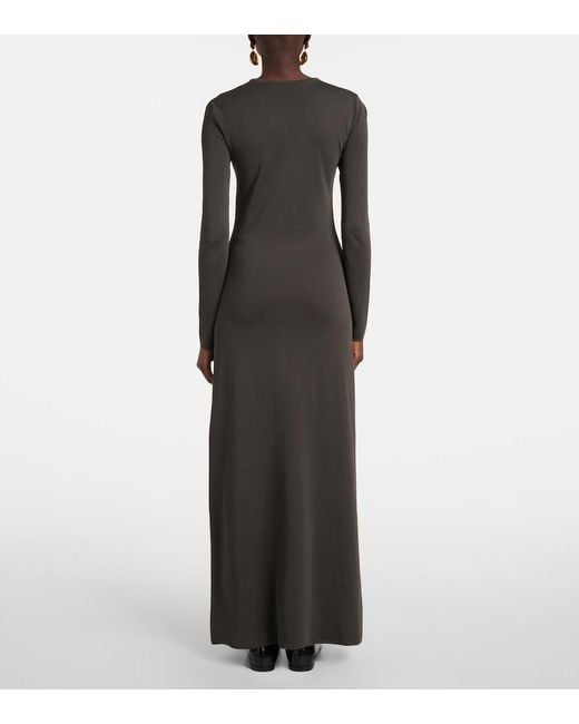 FFORME Gray Scudder Knitted Maxi Dress