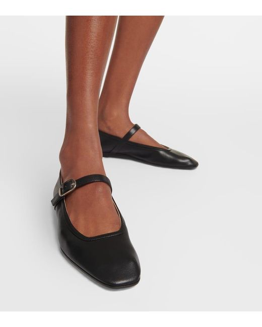 Le Monde Beryl Black Ballerinas Aus Leder