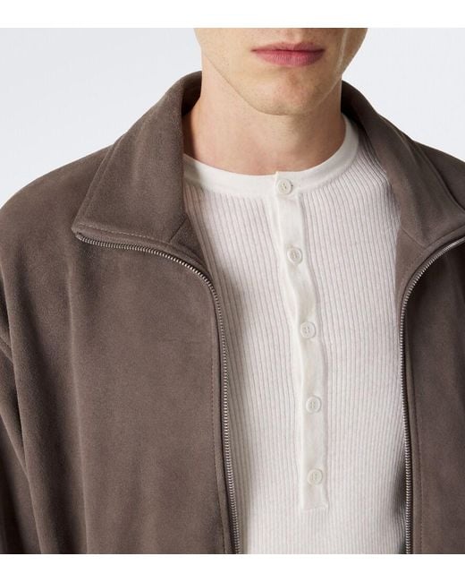 Lisa Yang White Falk Cotton And Cashmere Henley Shirt for men
