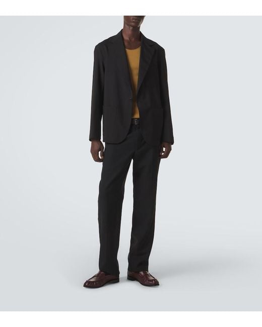 Saint Laurent Brown Le Loafer Supple Leather Penny Loafers for men