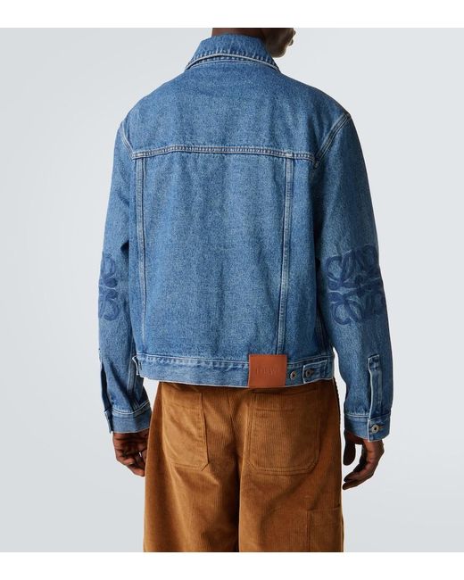 Loewe Blue Anagram Denim Jacket for men