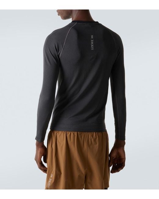 Loewe Black X On Striped Jersey Top for men