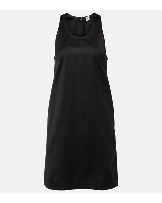 Totême Black Chintz Minidress