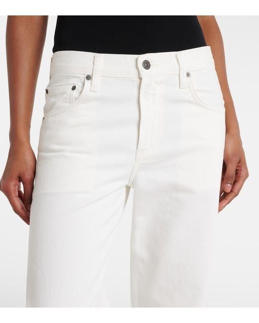 Citizens of Humanity White Lindz Straight Jeans
