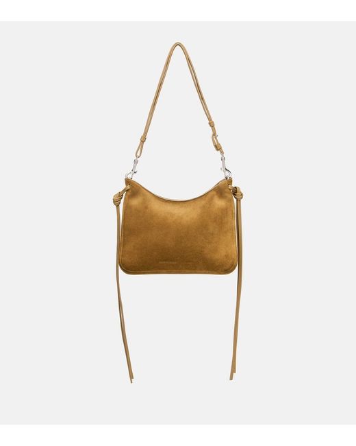 Phoebe Philo Metallic Small Gig Suede Shoulder Bag
