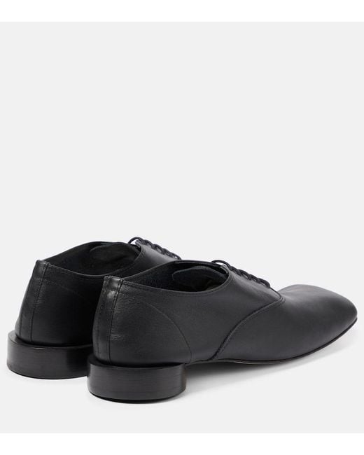 X Repetto zapatos derby Les Zizi de piel Jacquemus de color Black