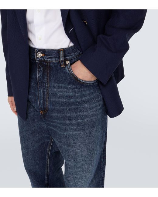 Dolce & Gabbana Blue Wide-leg Jeans for men