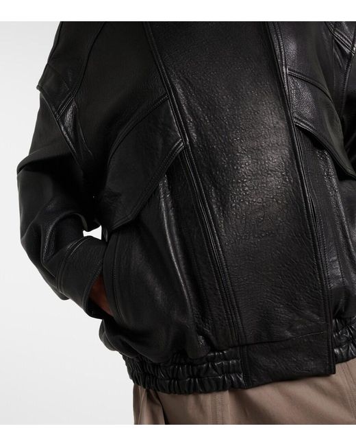 Nour Hammour Black Micah Leather Jacket