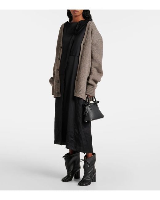 Maison Margiela Black Ankle Boots Tabi Aus Leder