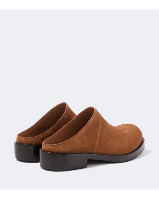 Dries Van Noten Brown Suede Mules for men