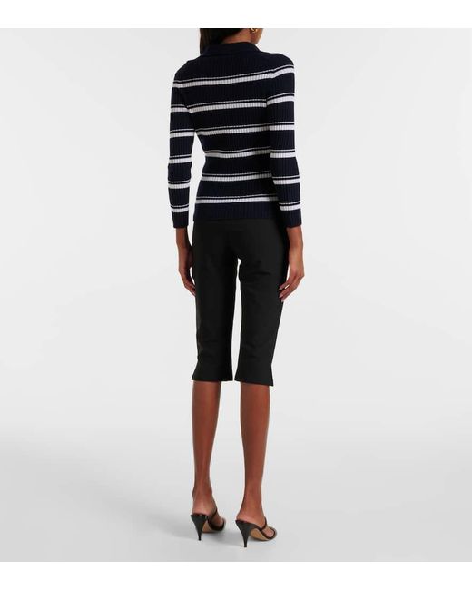 Vince Blue Polopullover Aus Kaschmir Und Seide