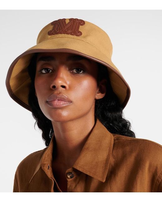 ALEXIASTAM Terry Bucket Hat Brown ALEXIA STAM Terry Bucket Hat