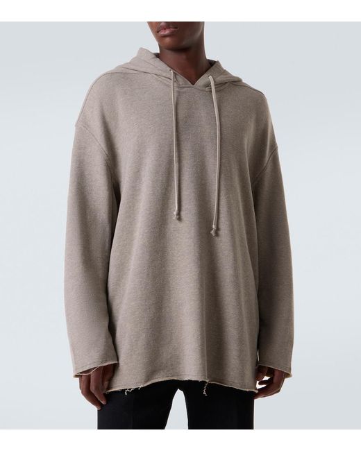 Rick Owens Natural Peter Cotton-Blend Hoodie for men