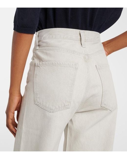 Jean Ample Haute Agolde en coloris Gray