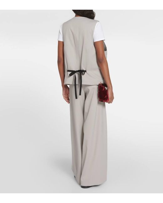 MM6 by Maison Martin Margiela Gray Jackets And Vests