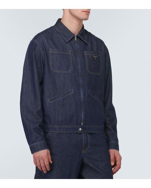 Prada Jeansjacke in Blue für Herren
