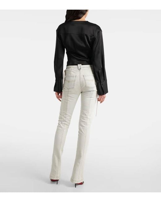 Jean Slim A Taille Mi-Haute Blumarine en coloris White