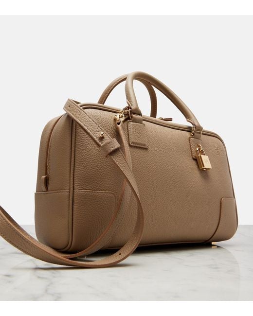 Loewe Brown Tote Bag Amazona 28 Aus Leder