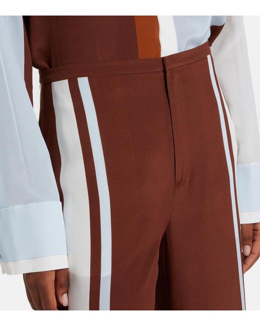 Sir Purple Marais Silk Wide-Leg Pants