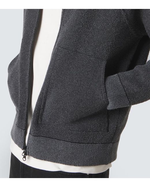 Stone Island Gray Cotton-Blend Cardigan for men