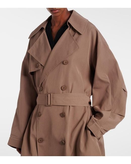 Frankie Shop Brown Mavis Trench Coat
