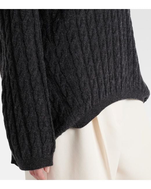 Jardin Des Orangers Black Wool And Cashmere Sweater