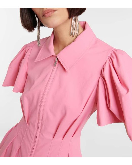 Vestido corto Callista con mangas abullonadas Jonathan Simkhai de color Pink