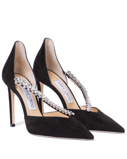 black embellished pumps