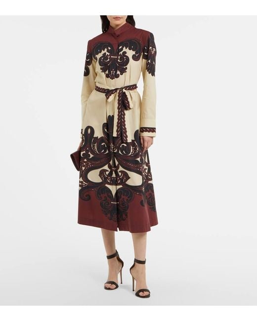 LaDoubleJ Multicolor Sundowner Printed Cotton Poplin Midi Dress