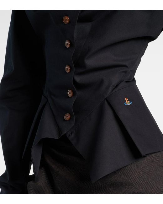Chemise Monday En Coton Vivienne Westwood en coloris Black