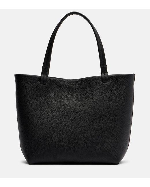 The Row Black Park Small Leather Tote Bag