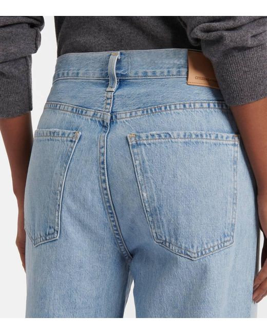 Citizens of Humanity Blue Annina High-Rise Wide-Leg Jeans