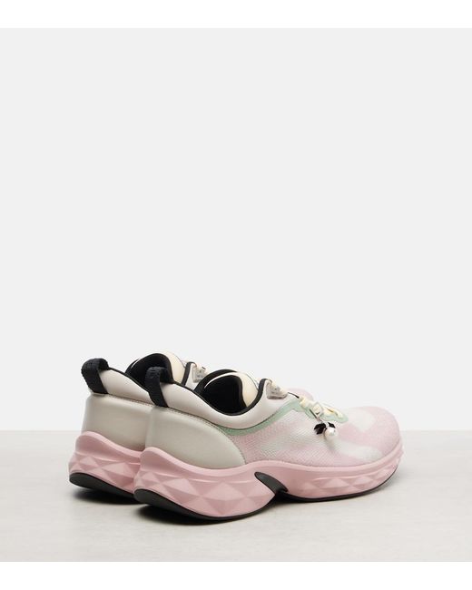 Jimmy Choo Pink Diamond Run Sneakers