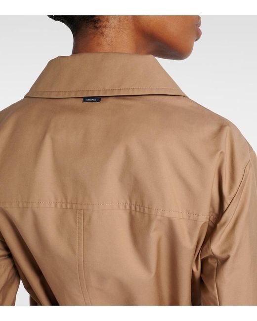 Max Mara Natural Jacke Giulia Aus Twill