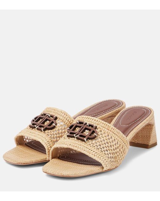 Jonathan Simkhai Pink Sydney Raffia Mules